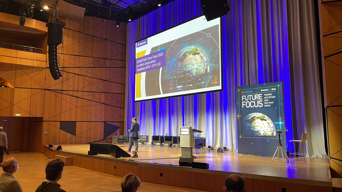 eumetsat's tweet photo. Impressions of day 1 at the #UserDays. It is so good to reconnect in person with our community of users! See you all tomorrow for some round-tables discussions on the impact of MTG and EPS-SG on specific themes. https://t.co/5ZjROaqY71