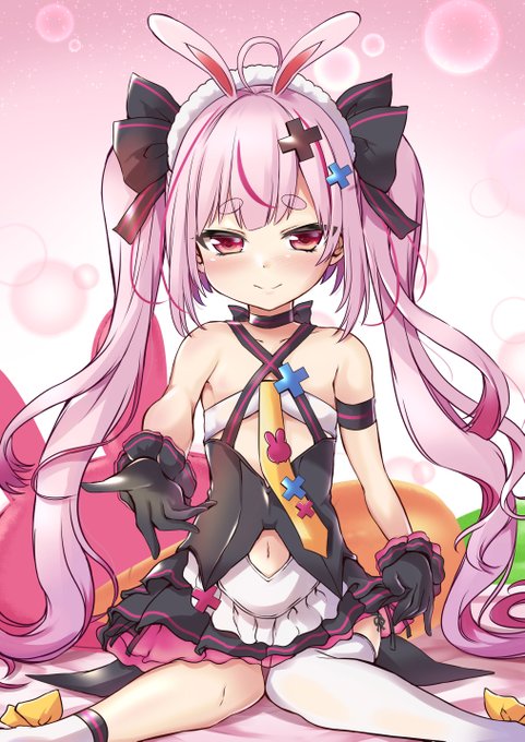 「ボクが女の子か確かめてみる?」
的な兎鞠まりさんです(兎鞠男の娘派) 
#まりあーと 