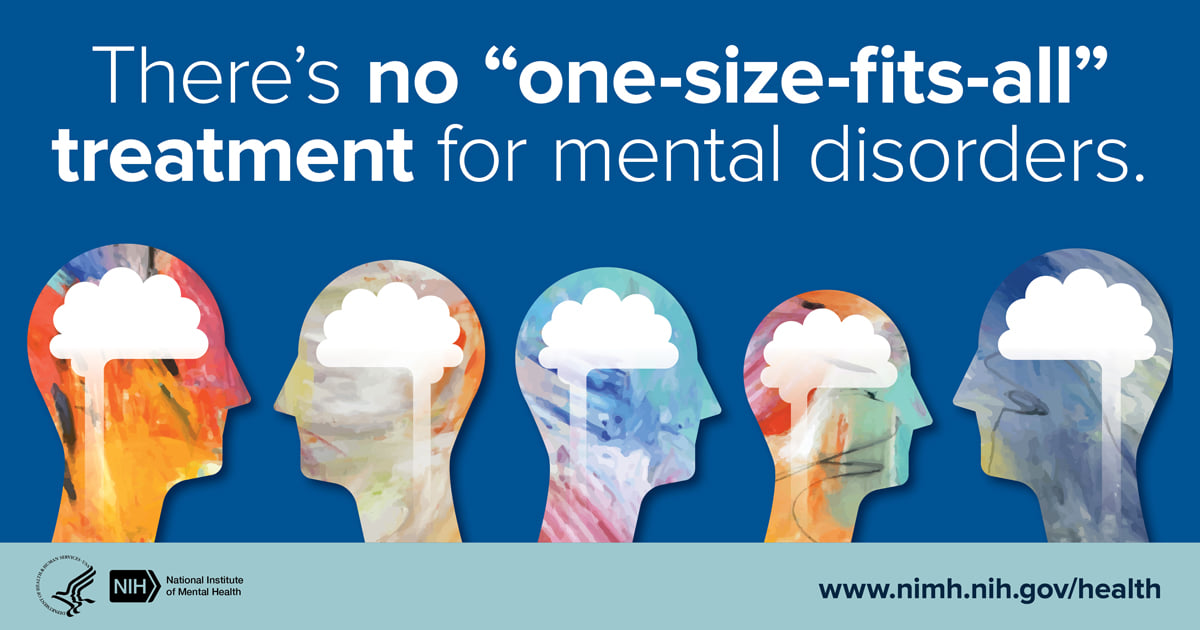 NIH_Innovates's tweet photo. You may need to try a few different health care providers and several different treatments, or a combination of treatments, before finding one that works best for you. Learn about the different treatments for mental disorders: https://t.co/YehffnembU #MentalHealthAwarenessMonth https://t.co/kJJdON07Ln