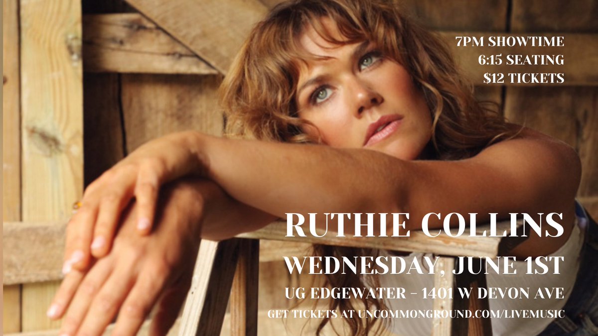 🚨 TOMORROW 🚨

Ruthie Collins is playing at Uncommon Ground Edgewater while on her Wish You Were Here national tour!! 

She's joined by rising artist @jaggeroffcial opening! Today's your last chance to get tickets for $12, tomorrow they increase to $15
🎟️ tinyurl.com/282nb653