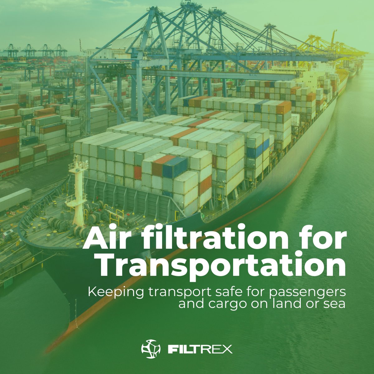 FiltrexG's tweet photo. In transport and travel, the risk of harmful contaminants is often heightened.  

Our filtration solutions keep your systems operating safely and efficiently, protect the quality of your cargo and ensure your environment is safe 

#airfiltration #cleanair #transportation #filtrex https://t.co/UuRWv32uli