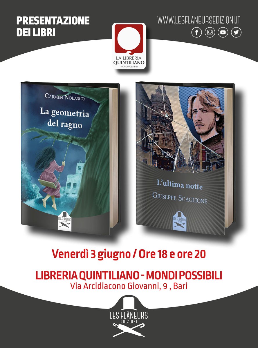 LibraiaLa's tweet photo. @LesFlaneursEdiz #presentazionelibri #incontroconautore https://t.co/ssVWupseUe