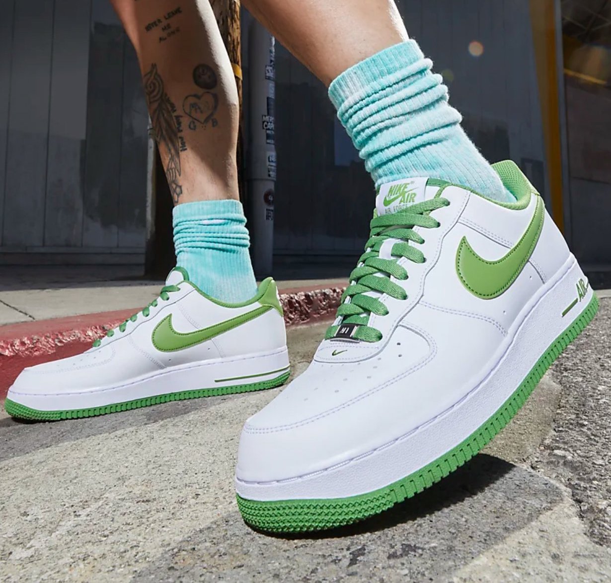 slime green af1