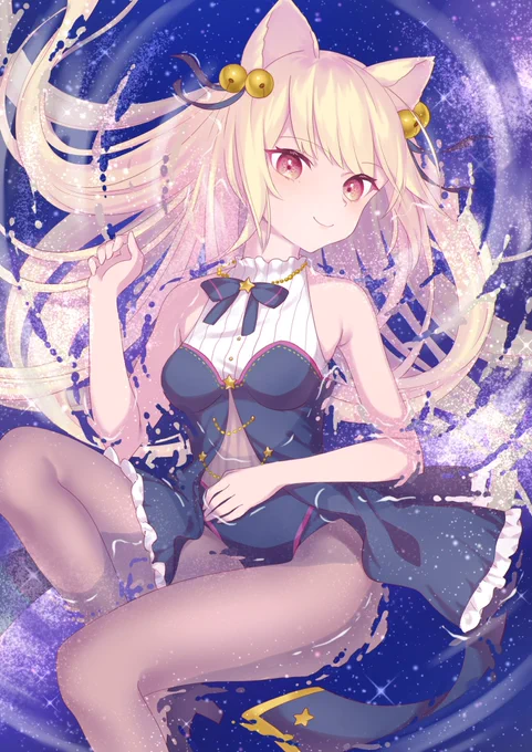 VTuberのAlyMew様( )を描かせていただきました!Thank you for the request!!#Skeb 