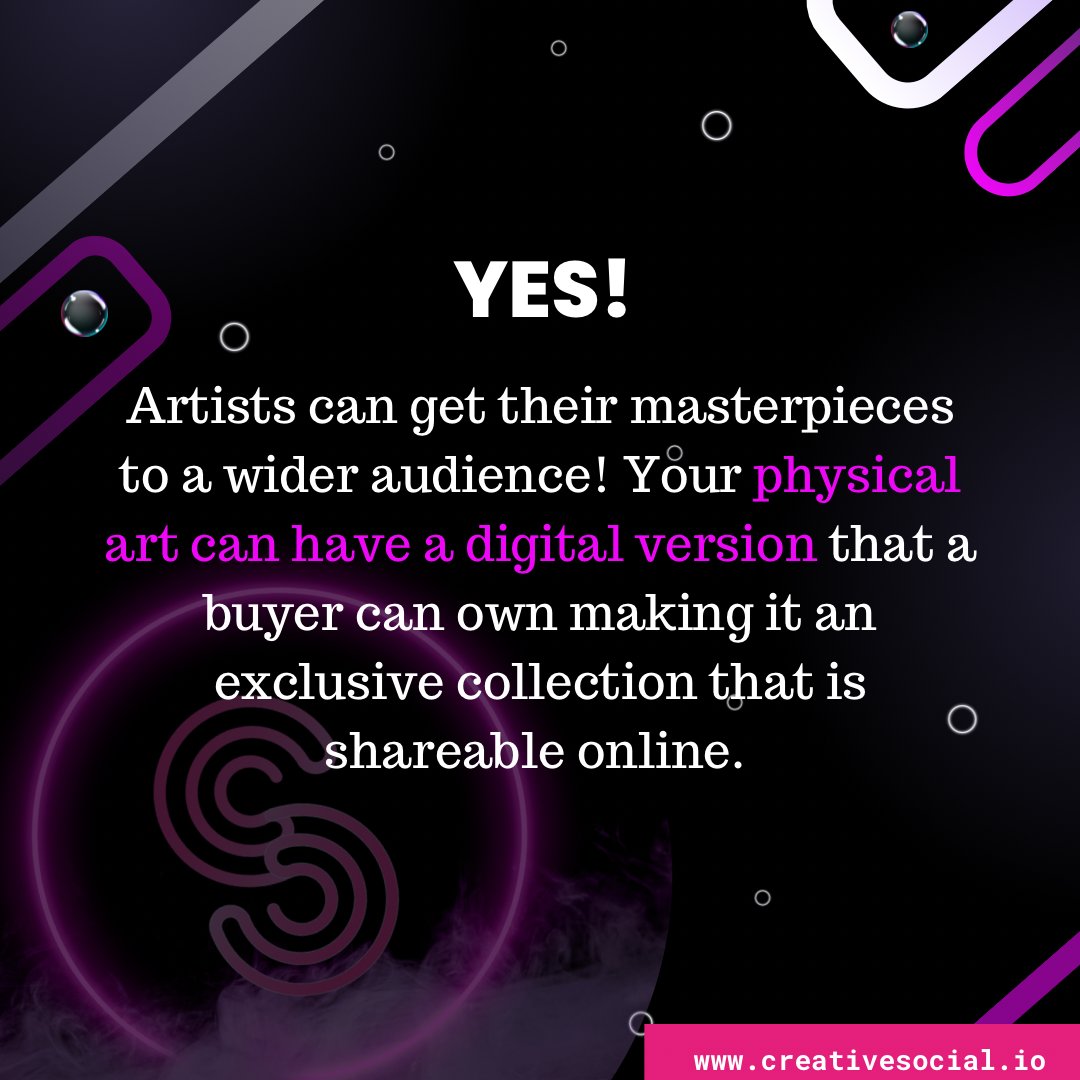 createsocialco's tweet photo. Calling all artists!�� Get your #masterpieces out there! 
Increase your #visibility, #discoverability and #talkability to get that sale!
#CreativeSocial can help propel your ideas!

✅ Give us a follow! 👍 
✅ Join our Whitelist 👉https://t.co/dJHZq3rqrs https://t.co/vz7aNIpvlK