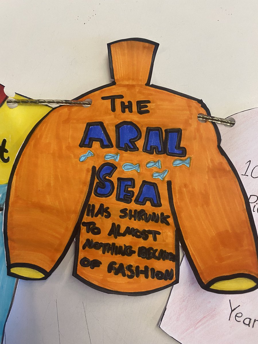 S2 pupils have been learning about the morality of the fashion industry by considering its impact on the environment. We created a ‘washing line’ display to inform people about the pollution caused by fast fashion. <a href="/DyceSocialSubs/">Dyce SocialSubjects</a>
