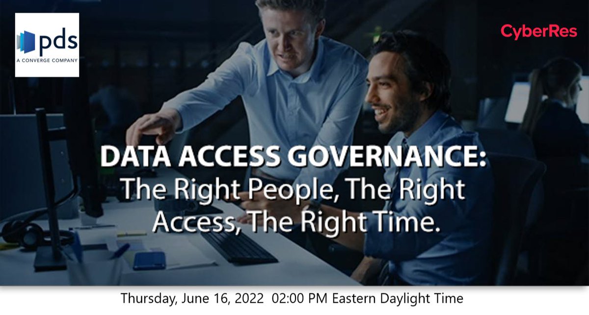 When the wrong people have access to sensitive data, your org is at risk. 

👉See what to do about it in this new Data Access Governance webinar on June 16 with <a href="/MicroFocusSec/">@MicroFocusSec</a> &amp; partner <a href="/PDSIT/">PDS - A Converge Company</a>. Reg now:  #CyberResilience bit.ly/3m24gPU