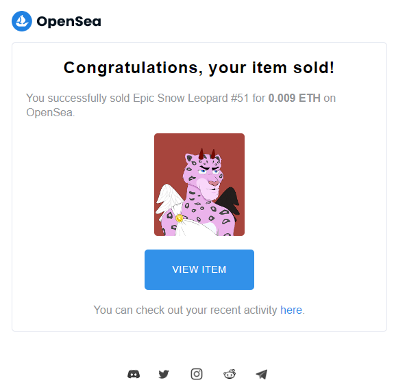 esleopards's tweet photo. Just woke up and my nft was sold,🥳😍 thank you so much for your support and welcome to the leopard family 😊🐆 https://t.co/UDorrQkWwX
