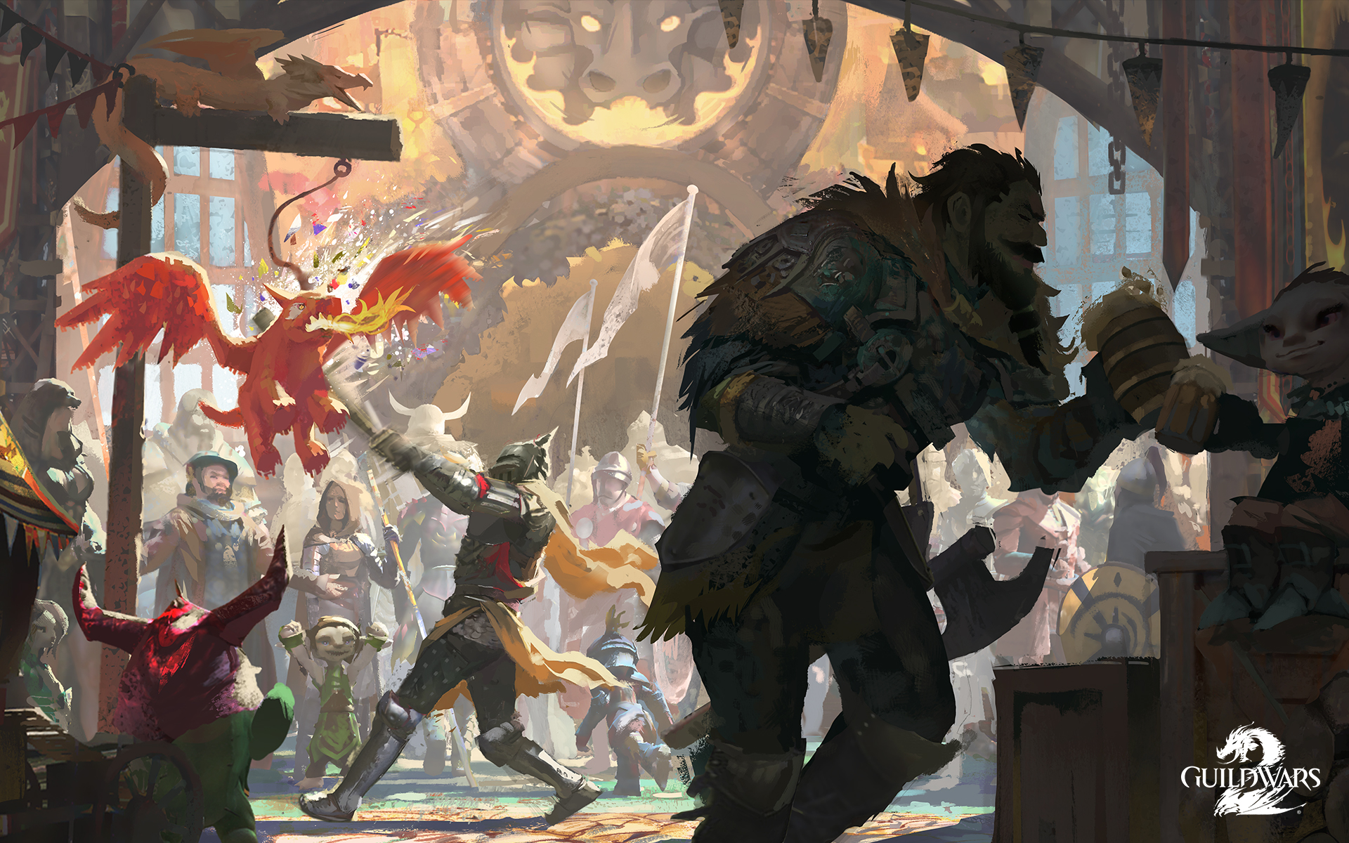 Guild Wars 2 The Dragon Bash Festival Returns To Guildwars2 On June 7 Join The Celebration In Hoelbrak And Solve The Mystery That Rocked The First Dragon Bash Celebration In The