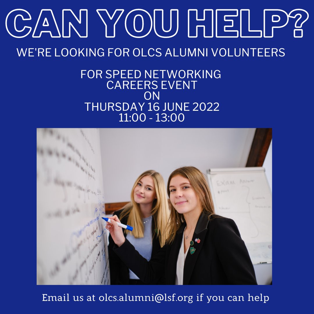 Would you or any of your old school friends like to volunteer to speak to today’s pupils <a href="/LboroAmherst/">Loughborough Amherst School</a>  about your career? 

For more information and to sign up, please email olcs.alumni@lsf.org