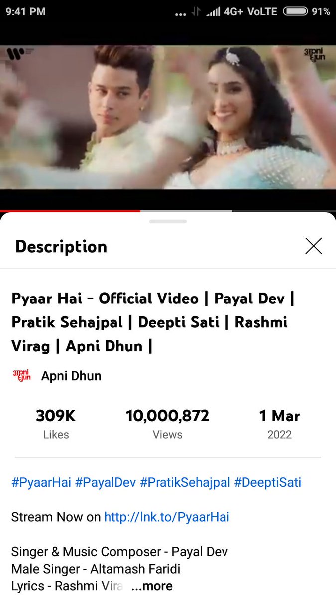 askilaza1's tweet photo. Finally #pyarhai hits 10M πβ€π
#PratikSehajpal #PraWin @realsehajpal
#PratikFam #PratikInKKK12 https://t.co/rO6Oias1ib
