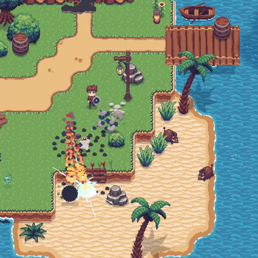 New preview build is out, go check it out 🤘

#indiegame #gamedev #pixelart