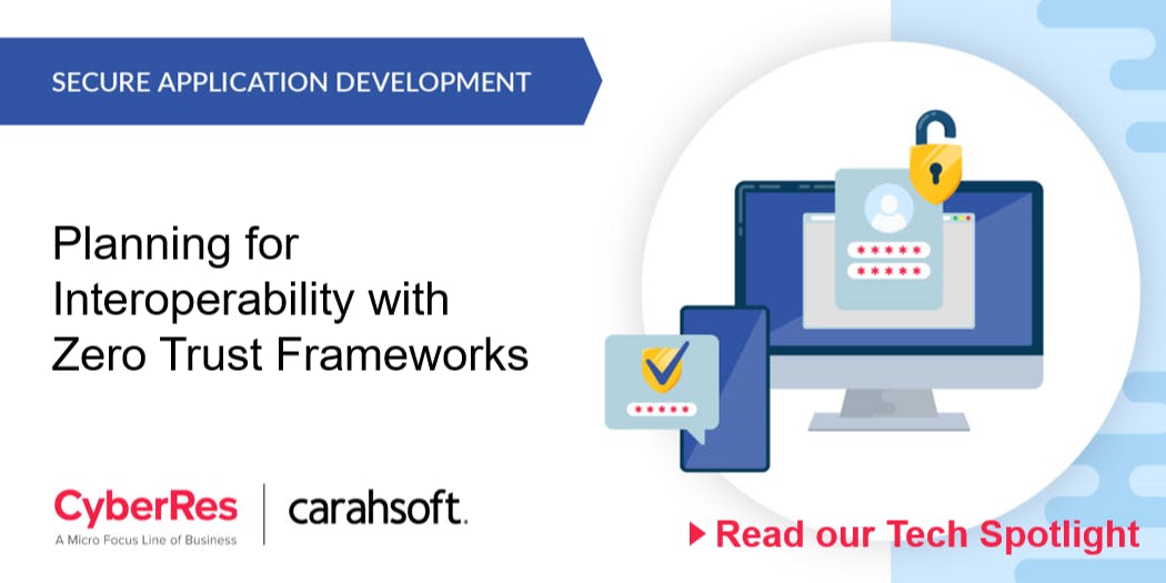 #CyberRes, a #MicroFocus line of business, addresses gaps in public sector zero trust architecture requirements. Download this Tech Spotlight from partner <a href="/Carahsoft/">Carahsoft</a> to learn more: #CyberResilience <a href="/MicroFocusSec/">@MicroFocusSec</a> #AccessManagement bit.ly/3M2IpCK