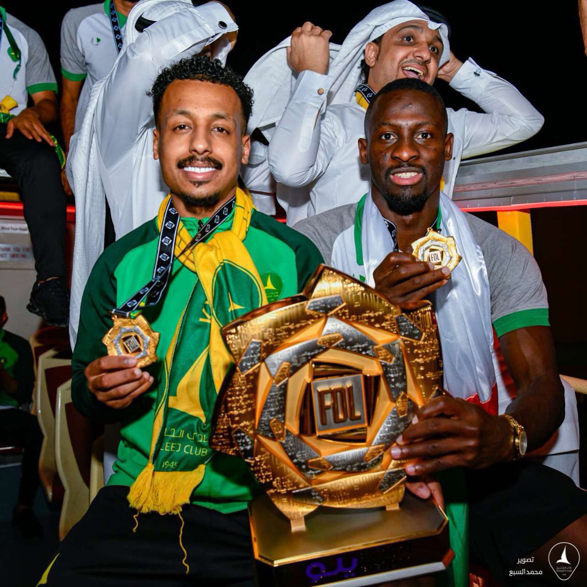 Mu_Q10's tweet photo. الحمدلله الذي اكرمنا بتحقيق لقب #دوري_يلو حققنا الهدف الاكبر واللي عملنا من اجله منذ البدايه شكراً للجميع اداره #نادي_الخليج والمدربين الذين تعاقبوا على الفريق وجهاز اداري وطبي شكر خاص لجمهورنا الغالي اللي في كل لحظات الموسم دعمنا وشجعنا الف مبروك للجميع الصعود وتحقيق اللقب 💚💛 https://t.co/5jUKxP0wBT