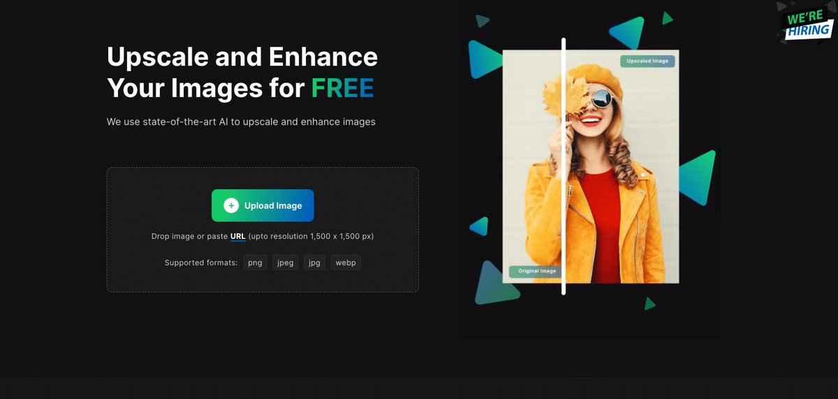 Larry_LiDev's tweet image. 推荐一个免费的AI工具Upscale.media，它使用AI技术可以将图片分辨率提升至原始尺寸的4倍，而且不会降低图片清晰度和质量，没有像素化或者模糊的细节。

地址：upscale.media