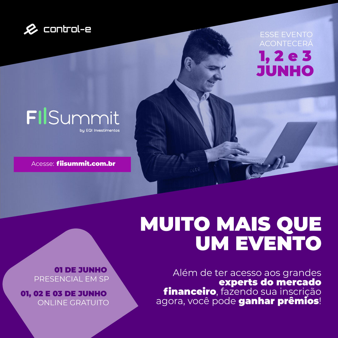 control_e_tv_br's tweet photo. Faça como a Control-e e participe! Será muito mais que um evento! 
Venha conferir: https://t.co/jezObynMyj
Indique seus amigos e ganhe prêmios: https://t.co/KaV31qsiew

#fiisummit
#eqi
#investimentos
#fundosimobiliários
#livemarketing https://t.co/3weCLov6F4