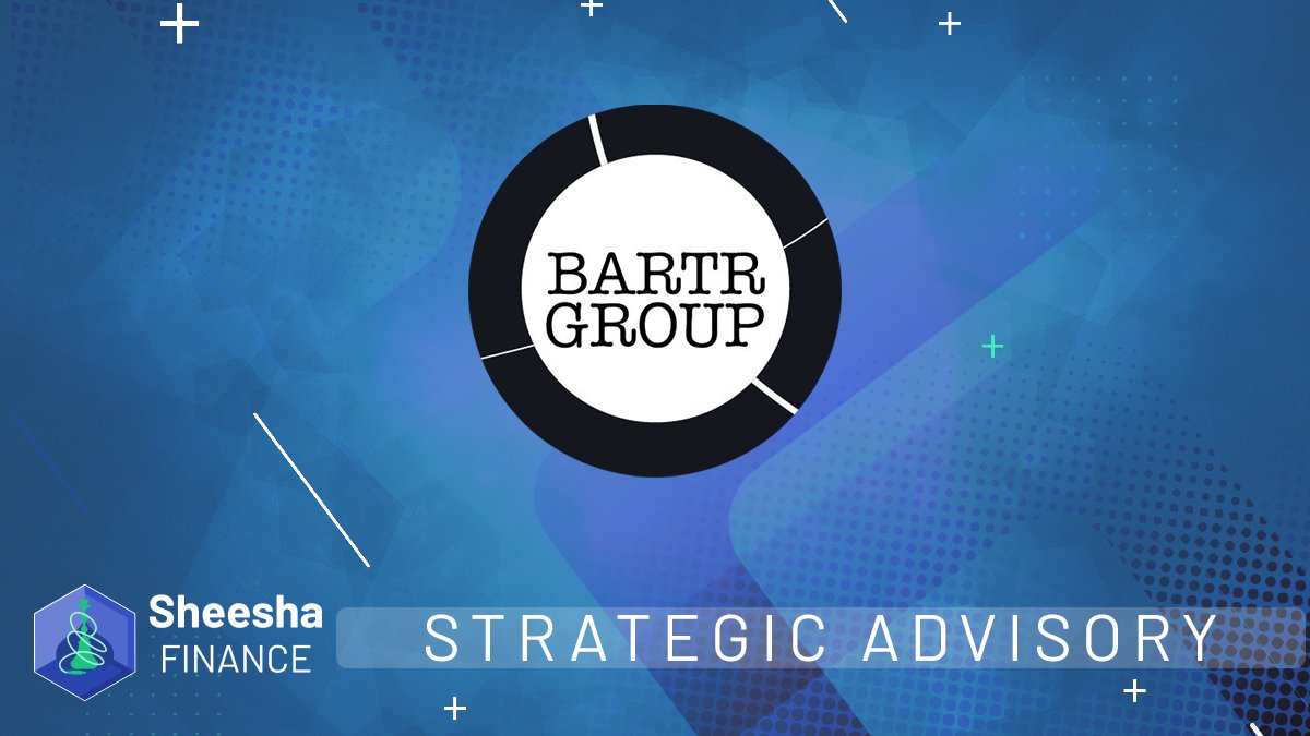 Sheesha Finance partners with <a href="/BartrWorld/">Bartr World</a>! 🔥

Bartr Group is redefining how telecom networks, users, and their data interact to unlock the growing global demand for borderless telecommunications.

Learn ore about our partnership here 👇
bit.ly/3PPsf2D