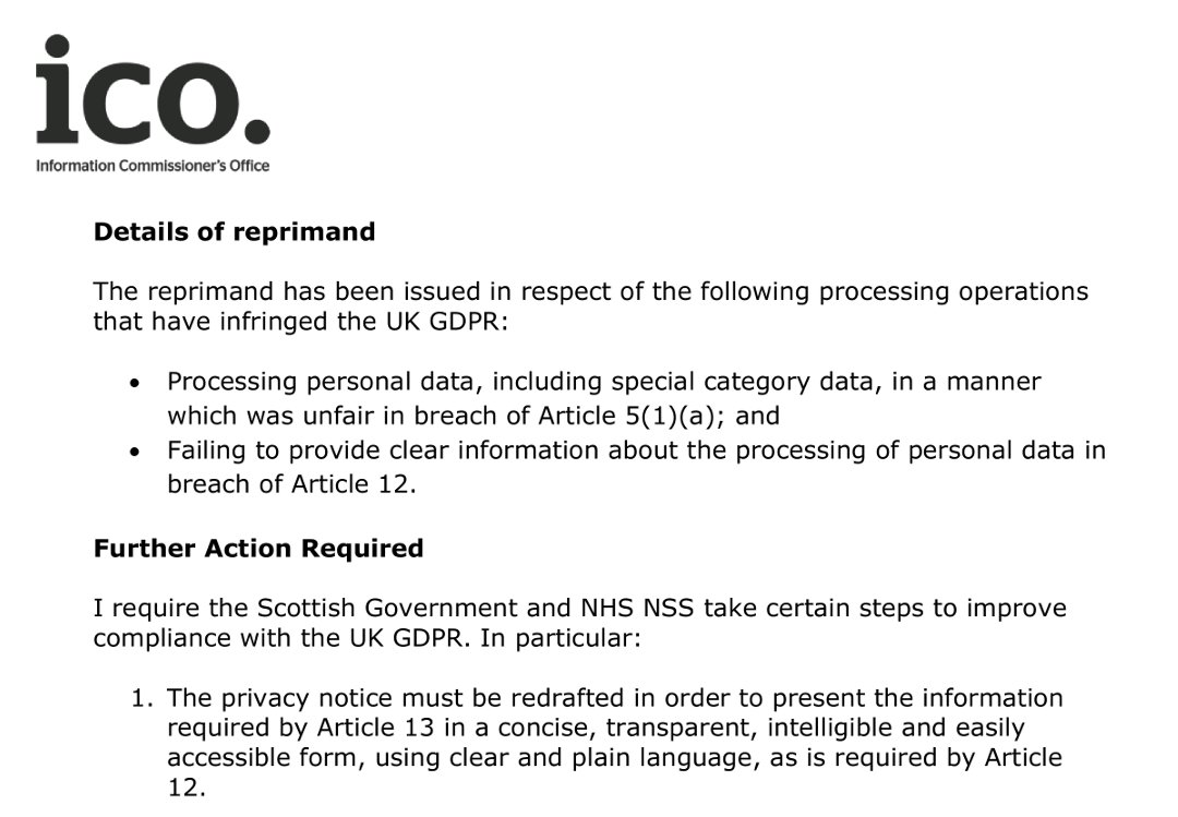 EinsteinsAttic's tweet photo. Naughty, naughty #ScotGov and @NHSScotland!

https://t.co/GNVnjfPqzh

You were told (not just by @ICOnews) that letting @jumio use Scottish citizens' #facial #biometrics from your #COVIDstatus app to train its #algorithms was #unlawful.

Good on you for #suspending that, but... https://t.co/fnhmvmC5zA