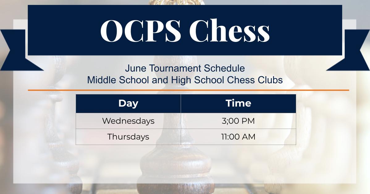 Nancy Golden (@nancygoldenocps) on Twitter photo Ready to play some chess this summer? The OCPS Chess June Online tournaments start tomorrow on students' OCPS ChessKid accounts. <a href="/CDLocps/">Curriculum and Digital Learning</a> #OCPSChess Ready to play some chess this summer? The OCPS Chess June Online tournaments start tomorrow on students' OCPS ChessKid accounts. <a href="/CDLocps/">Curriculum and Digital Learning</a> #OCPSChess