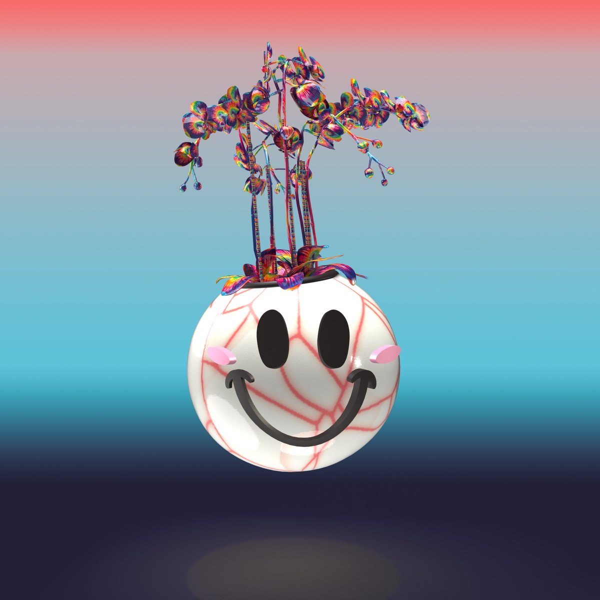 I love my rainbow tulips and that super clean orange cracked pot <a href="/photosynth/">PHOTO_Synthesis</a> <a href="/jeremyfall/">JEREMY FALL</a>