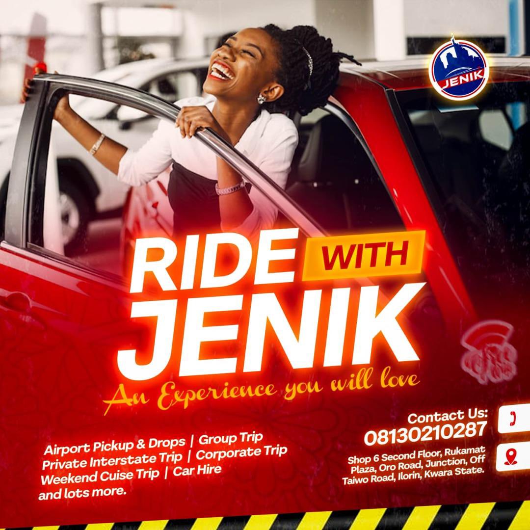 kofoworola__a's tweet photo. Good evening guys! Did you know that asides the swift pickup and delivery service that @Jeniklogistic offer, they now also have mobility service readily available both ilorin and Lagos?

Affordable ✅ reliable ✅ efficient ✅ 

#ridewithjenik https://t.co/TH4YJ7WmWK