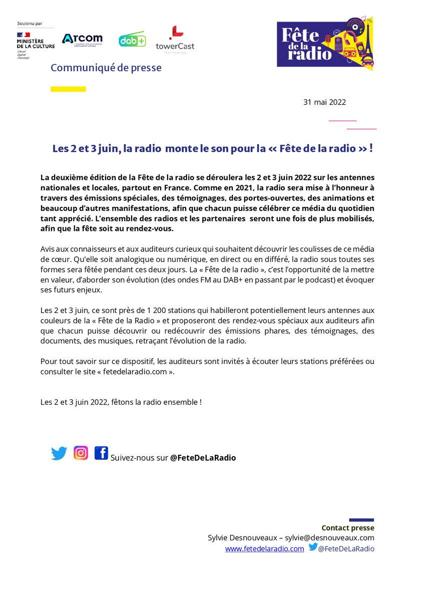 La #FeteDeLaRADIO monte le son !