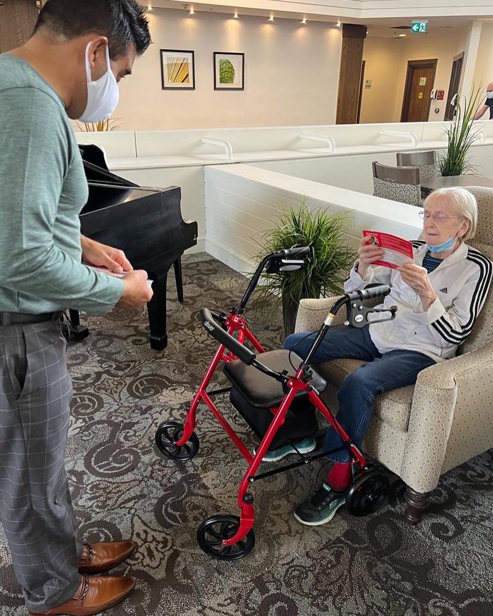 VoteSafdarOLP's tweet photo. Today, I visited the Bramalea Retirement Residences where we listened to their concerns and had engaging, important conversations. 

If elected, I will always support the incredible seniors who call #BramptonCentre home. #onpoli https://t.co/5i3T5hw41A