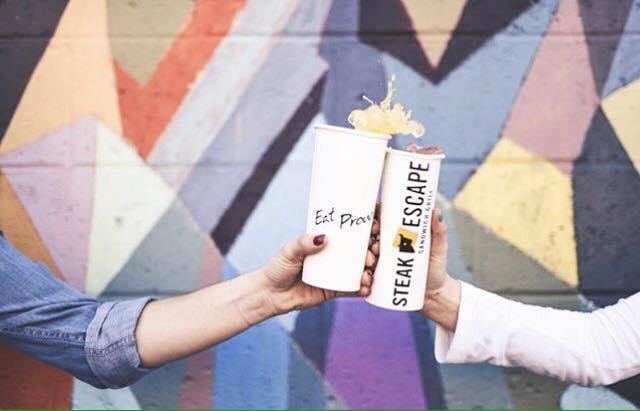 steakescape's tweet photo. House-made, fresh, and perfectly paired with your next order: have you tried our traditional lemonade and strawberry lemonade? 🍋

#SteakEscape #EatProud https://t.co/NGg57LPWrK