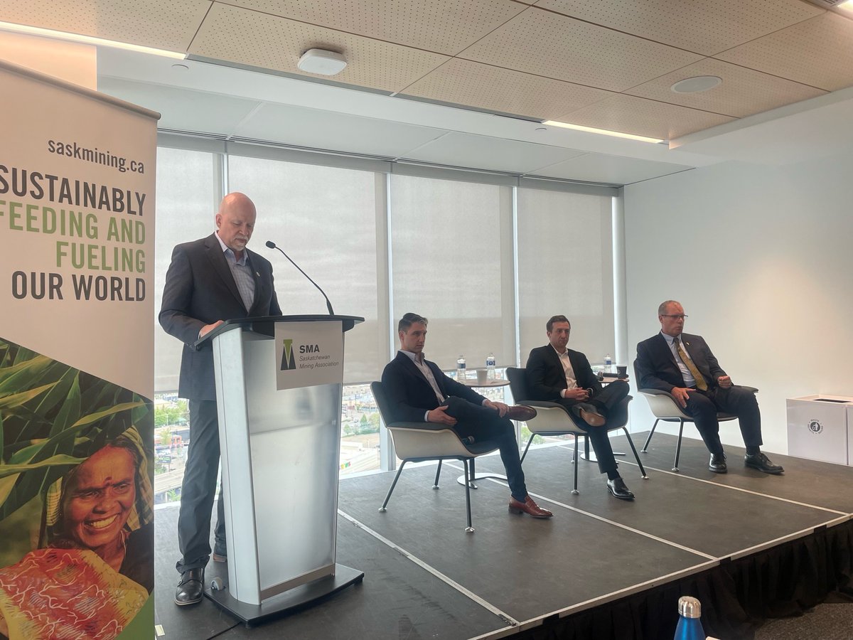 NutrienLTD's tweet photo. Yesterday, we kicked off the 2022 Saskatchewan Mining Week to recognize and celebrate the importance of our mining industry to Saskatchewan residents, Canada and the world. #SKMiningWeek #FeedingTheFuture https://t.co/flya4gSanE