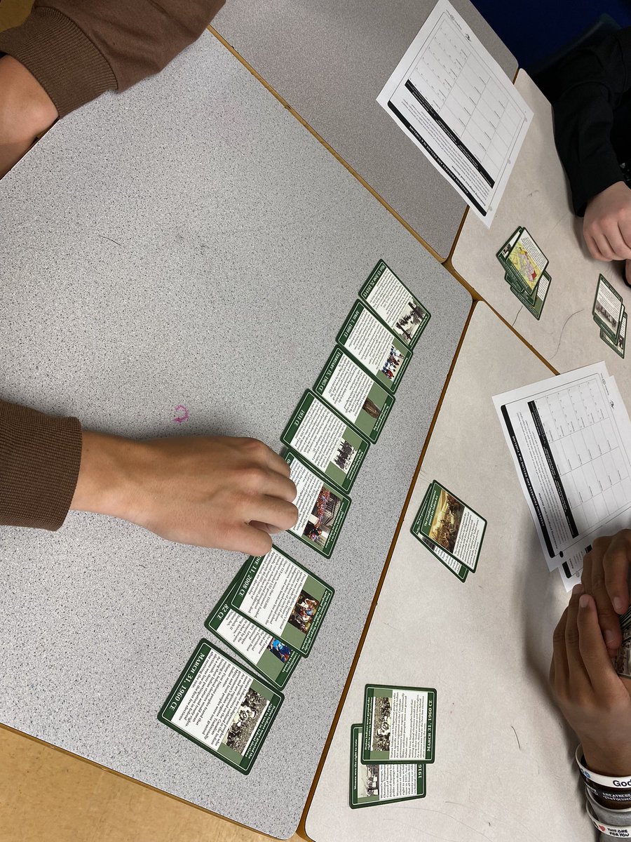historyrussell's tweet photo. Using Snapshots in Time for review. Students worked on chronology, significance, progress and decline #Socscilearn https://t.co/bqkDsUjo7W