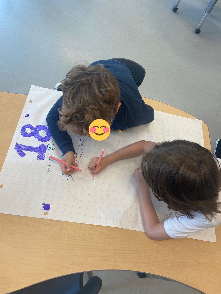 mllehogan's tweet photo. Challenge: move to a new paper every few minutes. The number at the top has to be the answer. Obstacle: you can’t repeat the same equation another group has done! So many different ways to get the same number! Little Math geniuses over here 😊 https://t.co/beZUrIfhz7