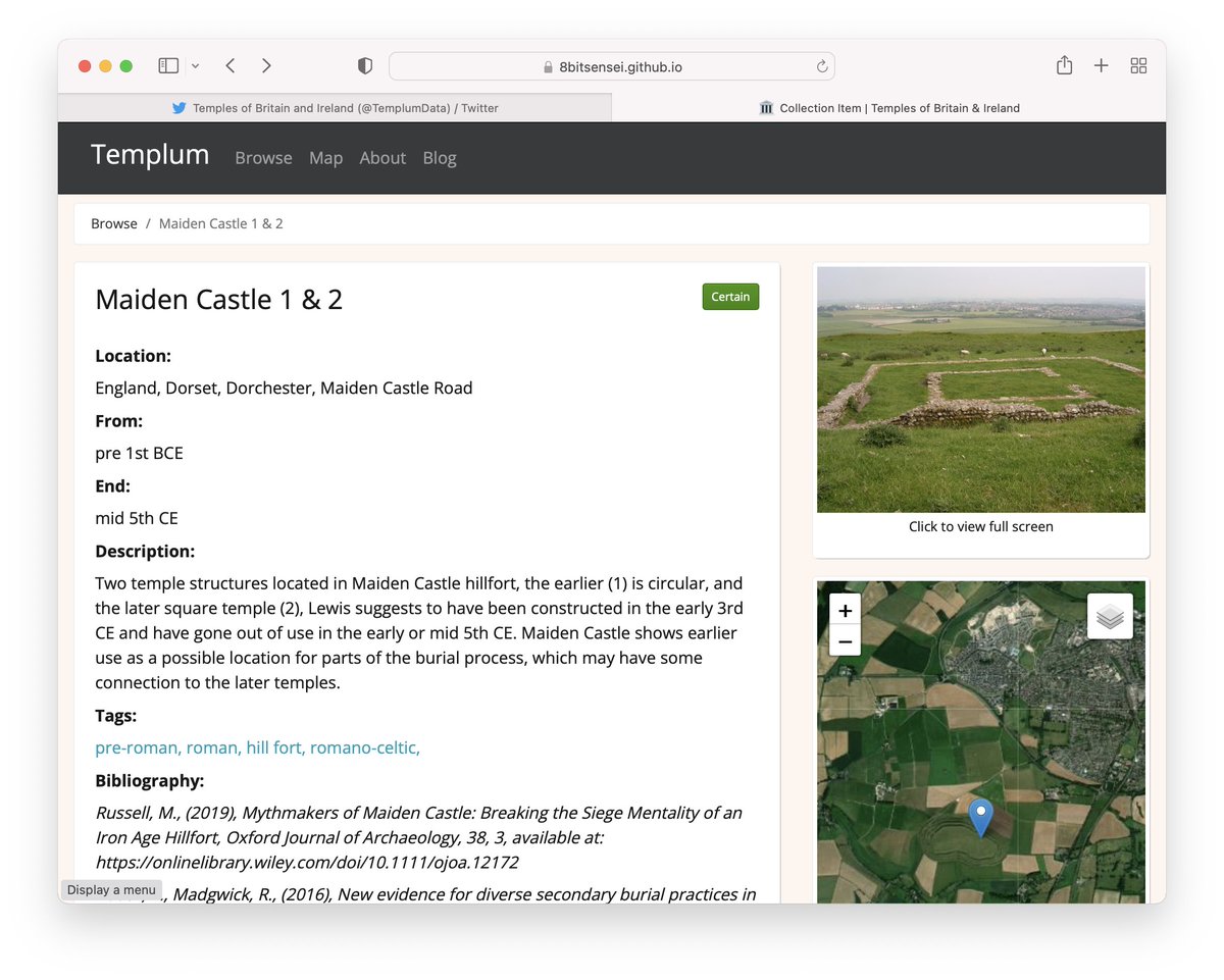 sebhth's tweet photo. Was followed by @TemplumData. Clicked through from bio. Nice!  And then checked page source to see that it's built with the "Collection Builder" @jekyllrb framework. Also nice! https://t.co/xplM8Jsh9j #minimalcomputing (@paregorios, @papyrologus, could be useful for #ISAWDH??) https://t.co/pHtaHgMuz2