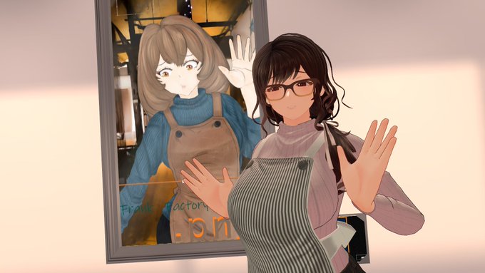 #おうつちのVRC日記#PNGミュージアム アウトドアショップの店員さんふぅさんのあった!お兄さまのこういうとこすきのびしろ 