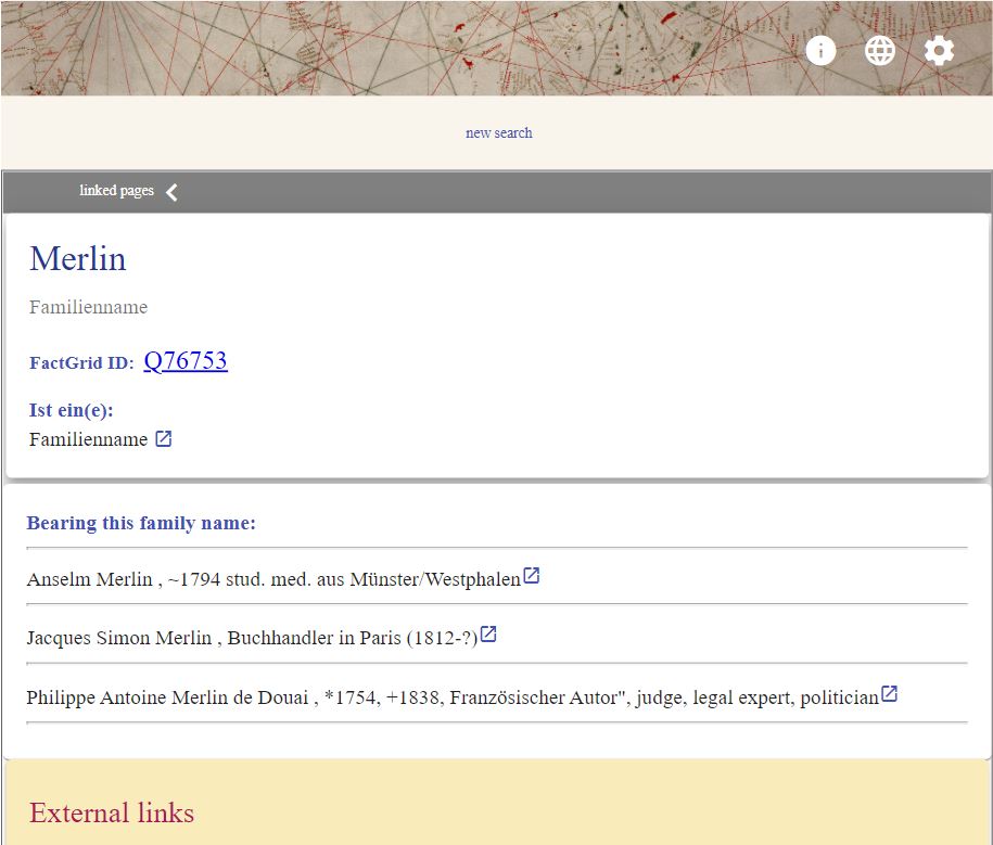 b_belhoste's tweet image. New release of the #FactGrid viewer database.factgrid.de/viewer/. 
Images are now clickable. List of people bearing the same family name, e.g.: database.factgrid.de/viewer/item/Q7….