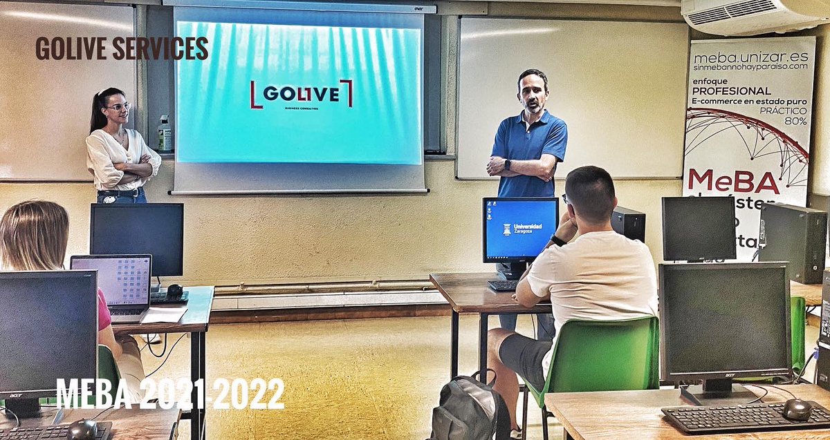 Sesión dedicada a #sagex3 de <a href="/Golive_/">Laura</a>  en el <a href="/MeBAunizar/">MeBA</a> en la <a href="/FECEM_unizar/">Facultad de Economía y Empresa</a> de la <a href="/unizar/">Universidad Zaragoza</a> #erpsoftware #erp #zaragoza #igerszgz #formacion #masterpropio