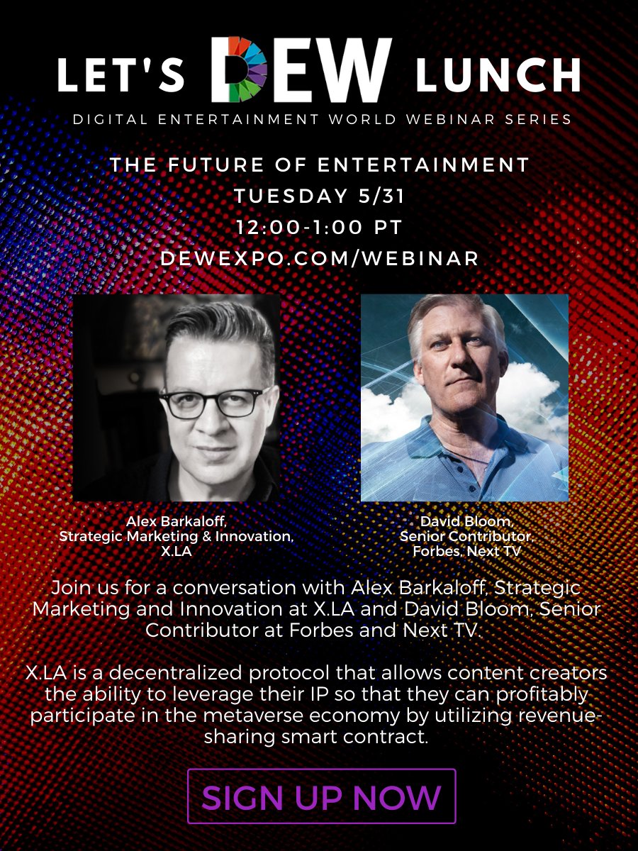 DavidBloom's tweet photo. Just a reminder I'll be talking about #games &amp; #blockchain in a couple of hours with Alex Barkaloff, ex-Lionsgate and handling strategic marketing &amp; innovation for the very interesting Xsolla spinoff https://t.co/xY1IzHYWUt. Join us! https://t.co/ukpHlZNMAJ