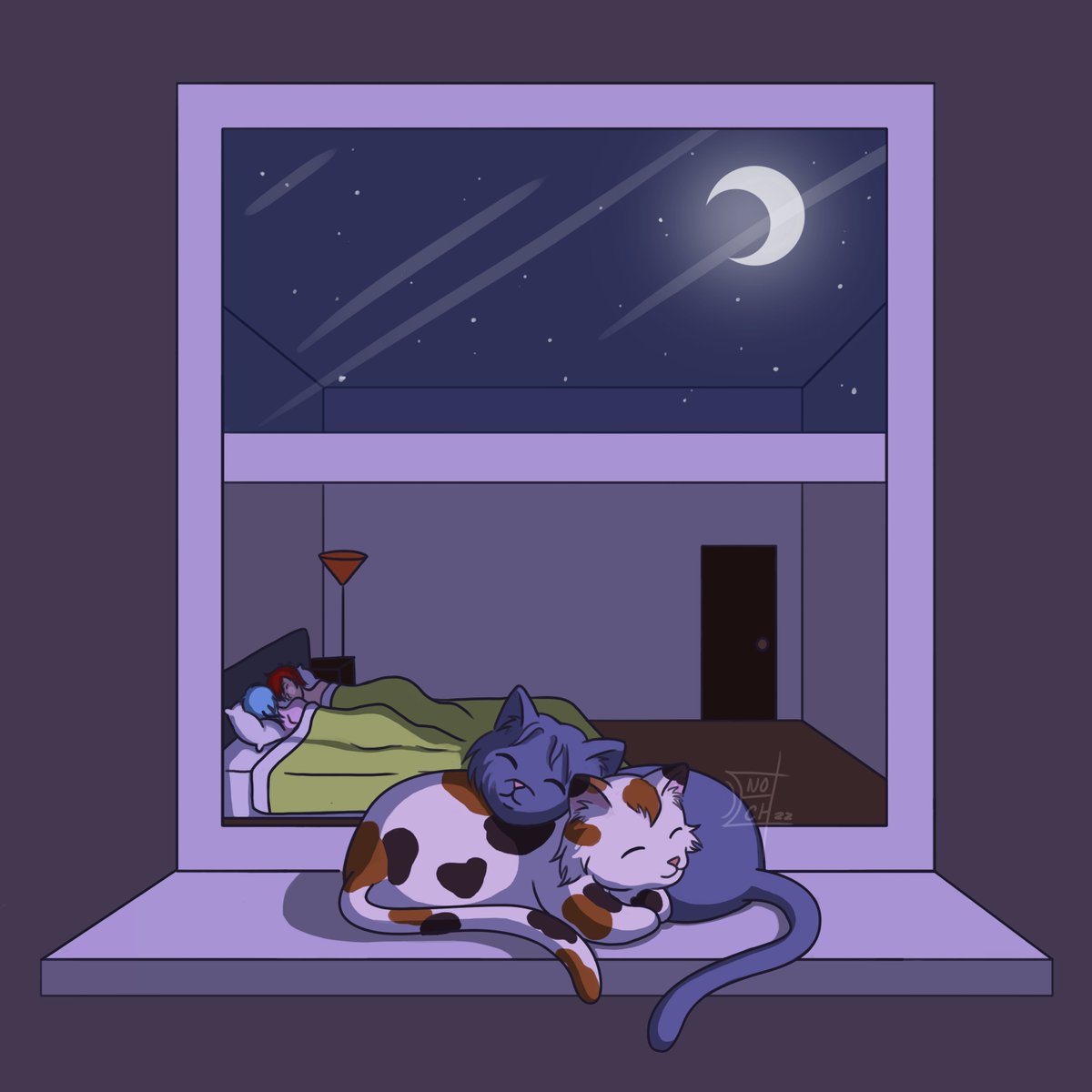 komorebi_jim's tweet photo. aaaand finished! last day of the renga week, free day
shhhh they are sleeping after a very bussy week
#RengaWeek2022 #renga #SK8THEINFINITY https://t.co/N46RRdDHIs