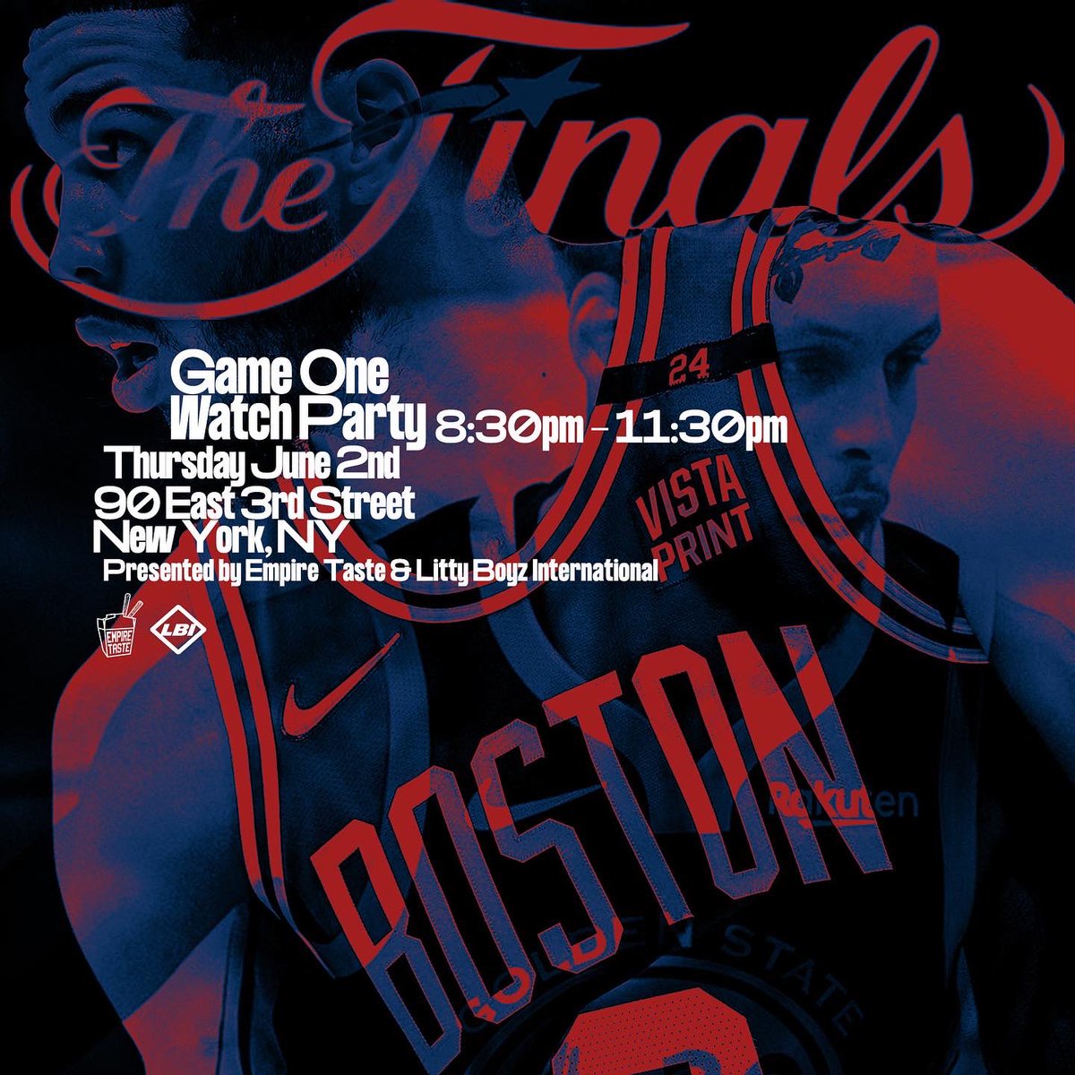 __cozysweater's tweet photo. Come kick it w/ the @littyboyzintl x @empiretaste this Thursday!

8:30pm - 11:30pm for the first game of the finals ⛹🏾‍♂️

90 East 3rd Street, New York, NY🚈🗽

Flyer by @nylesxnature https://t.co/twwfguKHiy
