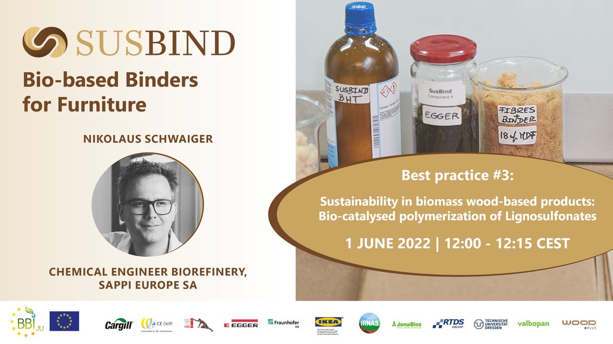 susbind's tweet photo. 📢 Final call to join us tomorrow for our Final Online Conference! 1 June 10:00-14:00 CEST❗️
👂🏻exciting presentation of our renowned partner expert @SappiEurope @NikiSchwaiger from our sister project @SUSFERT_BBI!
👉🏻Register here: https://t.co/GHJz38PH7j
#sustainability #biomass https://t.co/X9WYrazF5k