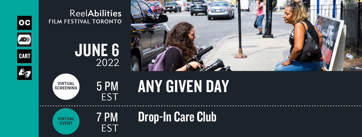 On June 6, join us online for the feature doc "Any Given Day" followed by Drop-In Care Club II with Nathan, Emily, and Ali of The Disability Collective! 
Community Partners: Rendezvous with Madness <a href="/WorkmanArtsTO/">Workman Arts</a>, @reframefilmfest, &amp; <a href="/JayuCanada/">JAYU</a> 
Register: raffto.ca/events/any-giv…