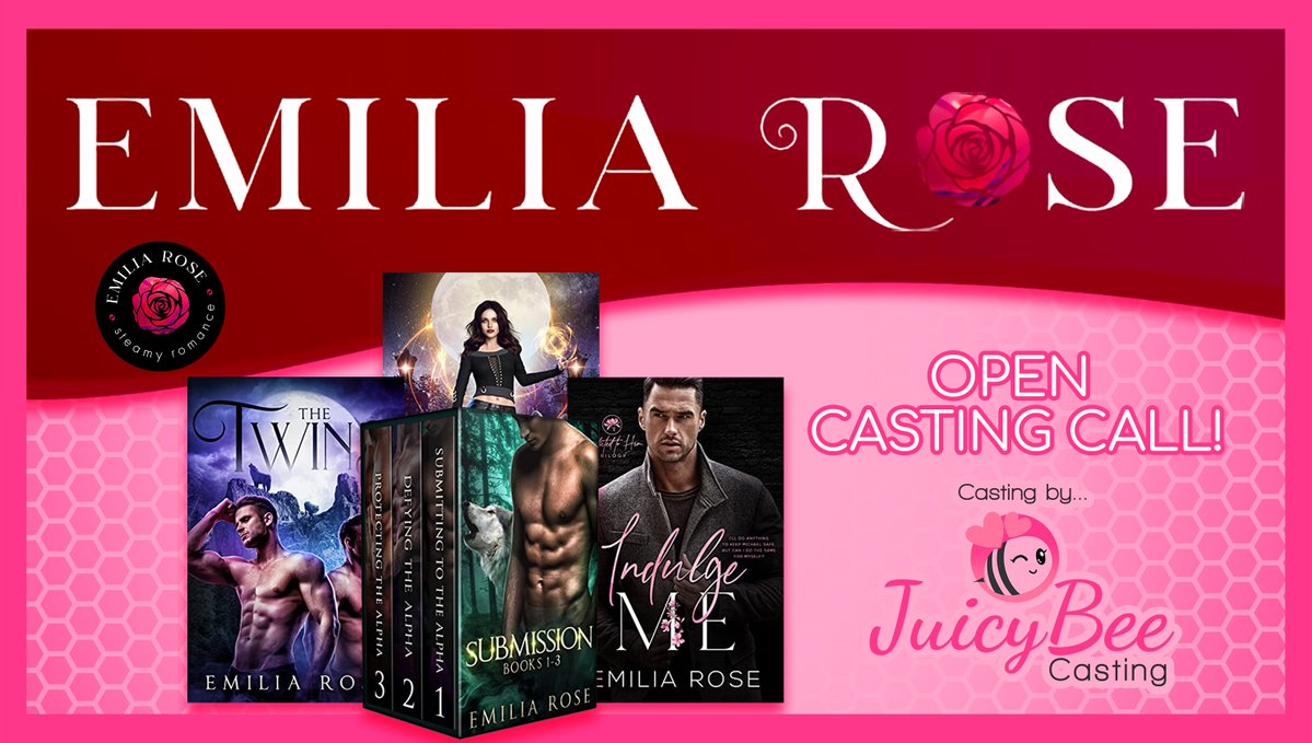 JuicyBCasting's tweet photo. 💗 OPEN [18+ ONLY] CASTING CALL (M&amp;F)! 💗

We have a voice over casting through our client Emilia Rose for her steamy romance novels!
[https://t.co/Cuk2VDKL8V]

AUDITION INFO: https://t.co/RQWs9ltjA5

🐝 PAID ROLES! 🐝
Accepting submissions until JUNE 16th 2022!

#castingcall #vo https://t.co/vfKKKS49oN