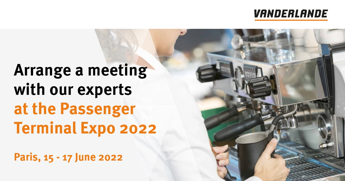 Vanderlande's tweet photo. We cannot wait to see you at #PTE2022, the world's biggest airport conference and exhibition. Visit us at stand Z2.4110! If you would like to arrange a meeting with one of our experts to discuss your needs, go to https://t.co/goQFYkArM2
#PTEParis #securitycheckpoint #automation https://t.co/HjpcXOUviL