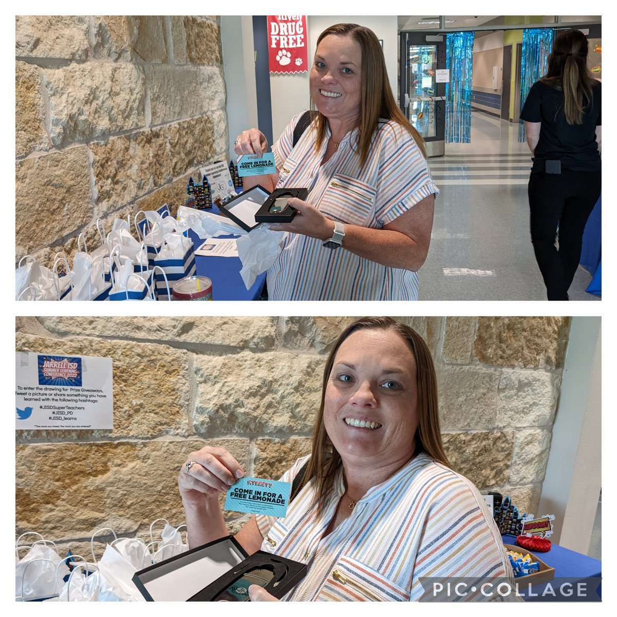 Congratulations <a href="/jamie_golla/">Jamie Golla</a> another Super Teacher winner from the Jarrell ISD Summer Learning Conference! <a href="/Jarrellisd/">Jarrell ISD</a> #JISDSuperTeachers #JISD_PD #JISD_learns