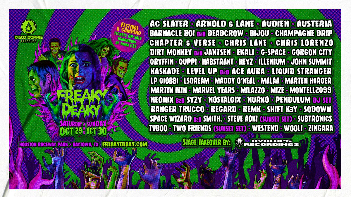 Freaky Deaky lineup