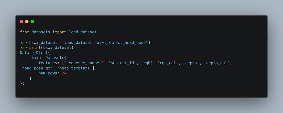 dnaveenr's tweet photo. The dataset is primarily used for the task of head pose estimation.
You can easily load it as follows : https://t.co/rycIbv6tWZ