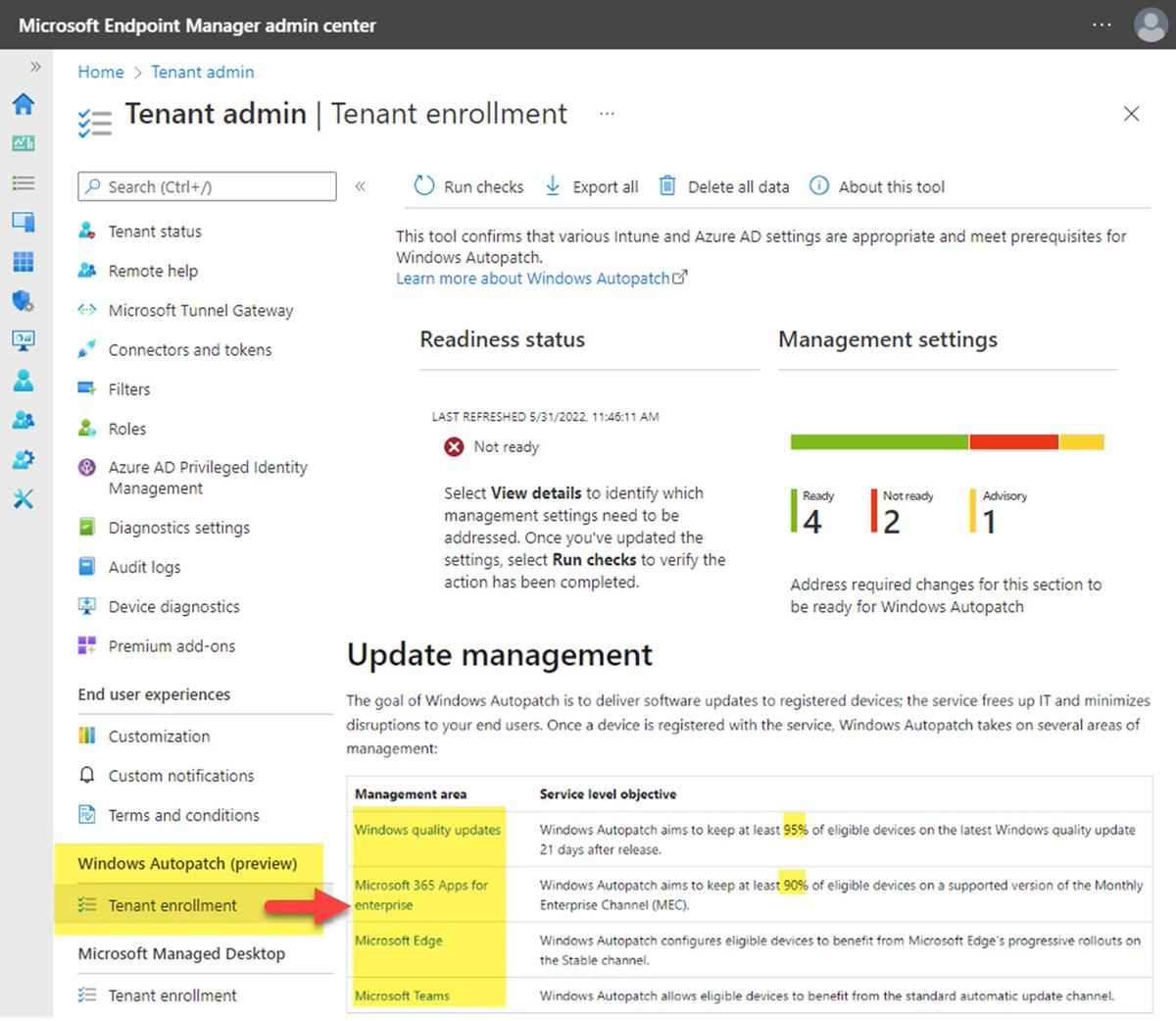 rnabmitra's tweet image. Enroll your tenant for #Autopatch Public Preview!

Docs page: docs.microsoft.com/en-us/windows/…

Promo URL: go.microsoft.com/fwlink/?linkid…

#Intune #MEM