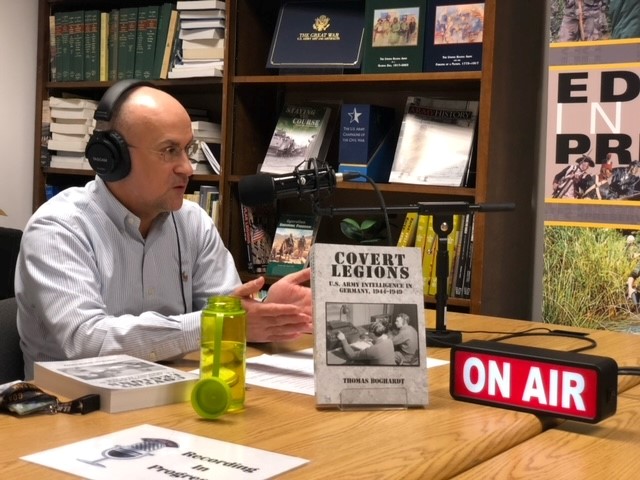 USArmyCMH's tweet image. THIS WEEKS CMH PODCAST -  COVERT LEGIONS
The new CMH podcast this week is an interview with Cold War historian Dr. Thomas Boghardt about his new book, Covert Legions: U.S. Army Intelligence in Germany, 1944-1949. #WWII 

For access to the podcast visit, go.usa.gov/xJ2v7