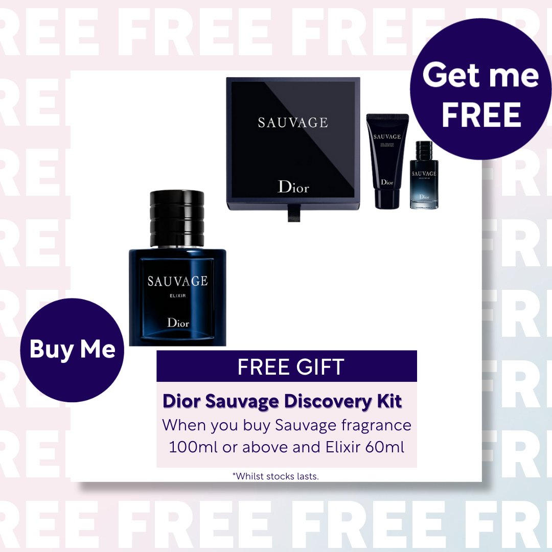Get Father’s Day ready with the Dior Sauvage Discovery Kit FREE with the purchase of any Dior Sauvage fragrance 100ml or above OR Dior Sauvage Elixir 60ml or above! 

Click here to shop and find out more 👉fal.cn/3p4zI