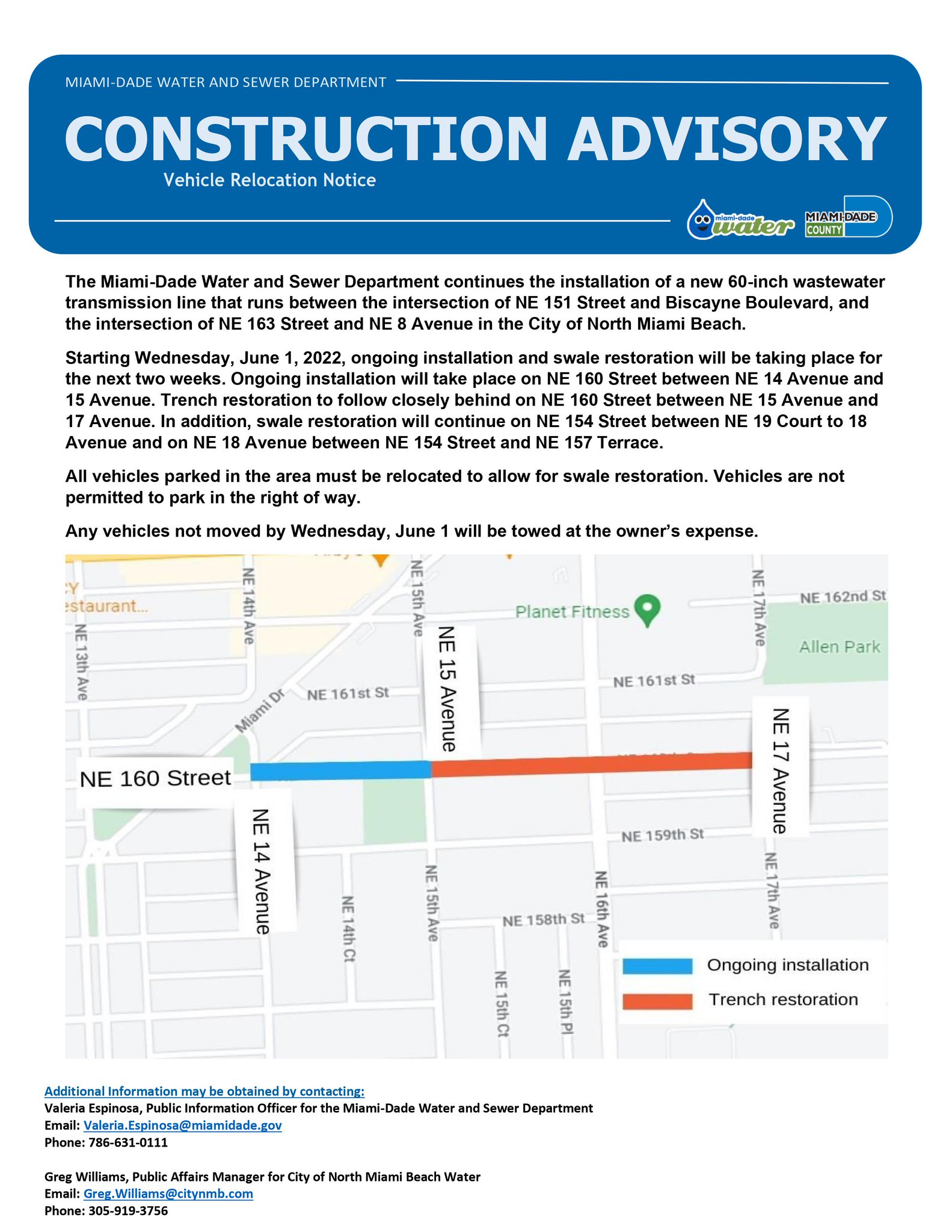 MiamiDade Water & Sewer on Twitter "WASD continues the installation