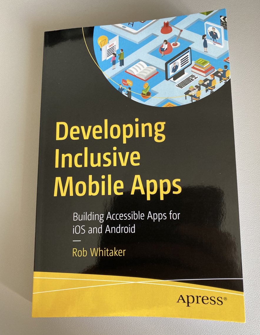 The winner of the Accessibility event of the SwiftUI Series <a href="/rerycole34/">Ryan Cole</a> will receive a copy of the “Developing Inclusive Mobile Apps” book thanks to @RobRWAPP 🥳